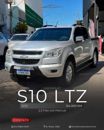 CHEVROLET S10 2.5 LTZ 4X4 CD 16V FLEX 4P MANUAL CHEVROLET S10 2.5 LTZ 4X4 CD 16V FLEX 4P MANUAL